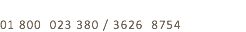 
01 800 023 380 / 3626 8754